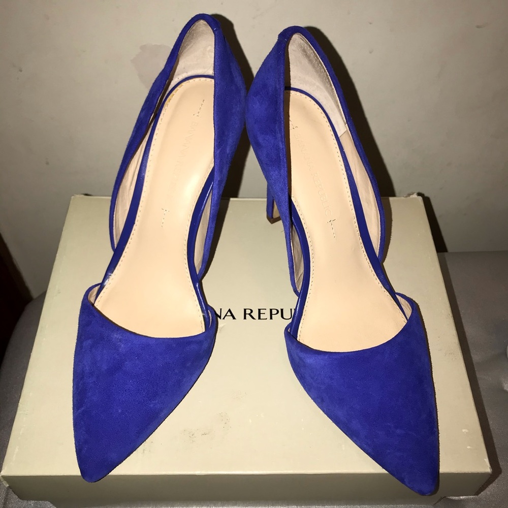 Blue Suede Heels